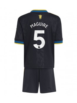Manchester United Harry Maguire #5 Replika Tredje Kläder Barn 2025-26 Kortärmad (+ byxor)